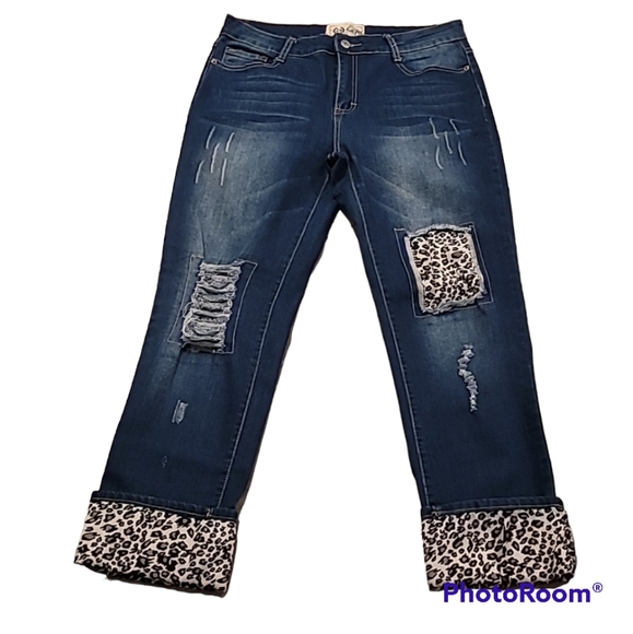 L&B Denim - L&B LEOPARD PRINT JEANS SIZE 12
